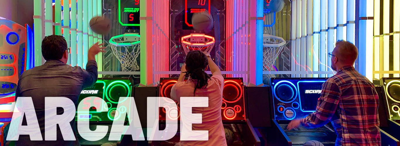 Play the latest games in our arcade game room at In The Game