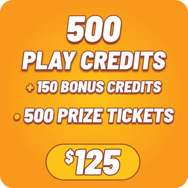 650 Play Credits + 500 Prize Tickets